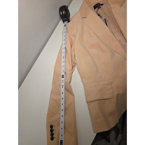 NWT Talbots Blazer Jacket Womens 14 Salmon Pink Cream Office GorpCore Layering - Picture 8 of 8